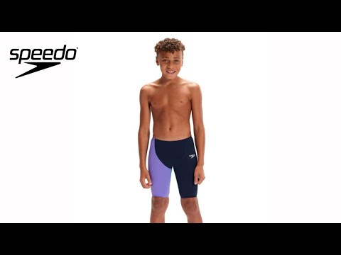 Speedo Fastskin Junior Endurance+ High Waisted Jammer - True Navy, Aquarium and Lilac | ProSwimwear