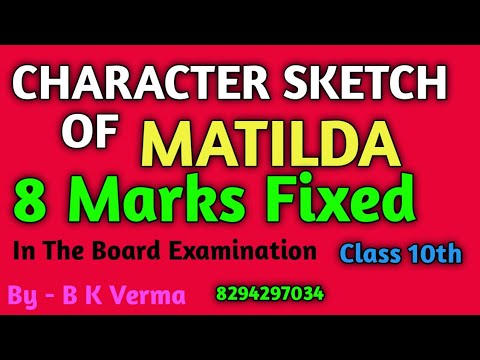 Character Sketch Of Matilda || The Necklace || Chapter 7 || Class 10th