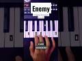 Enemy - Imagine Dragons & JID | Piano Tutorial #viral #shorts