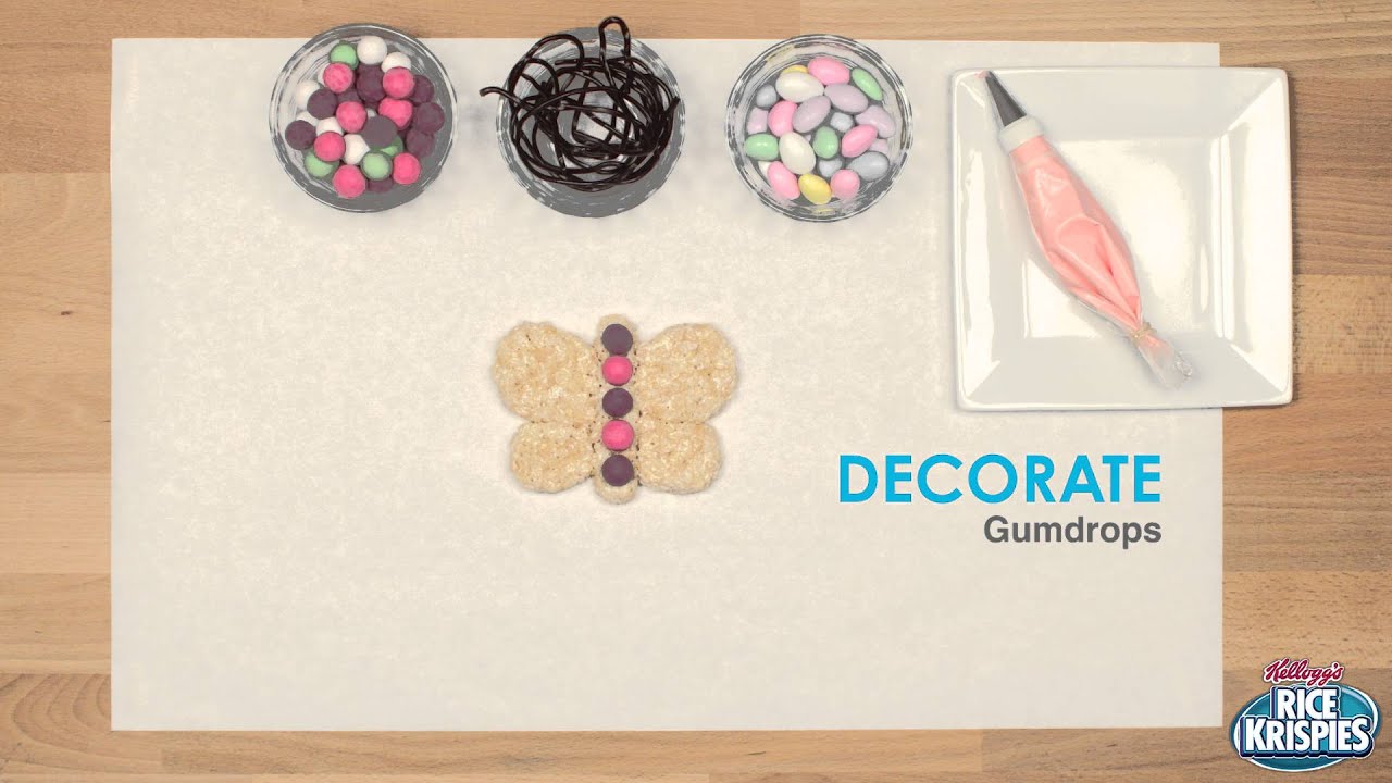How to Make a Butterfly Rice Krispies Treat