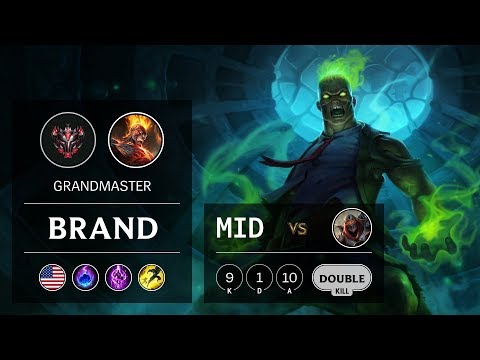 Brand Mid vs Zed - NA Grandmaster Patch 10.2