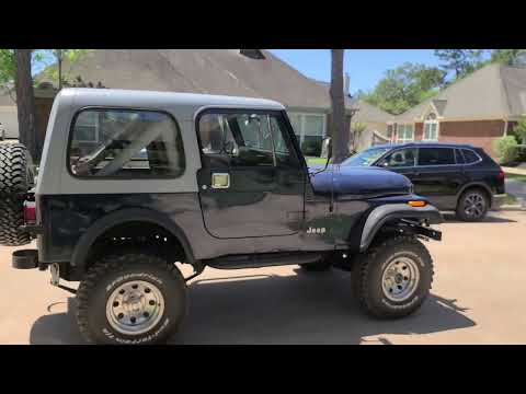 Modified 1985 Jeep CJ-7 with Rubicon Lift