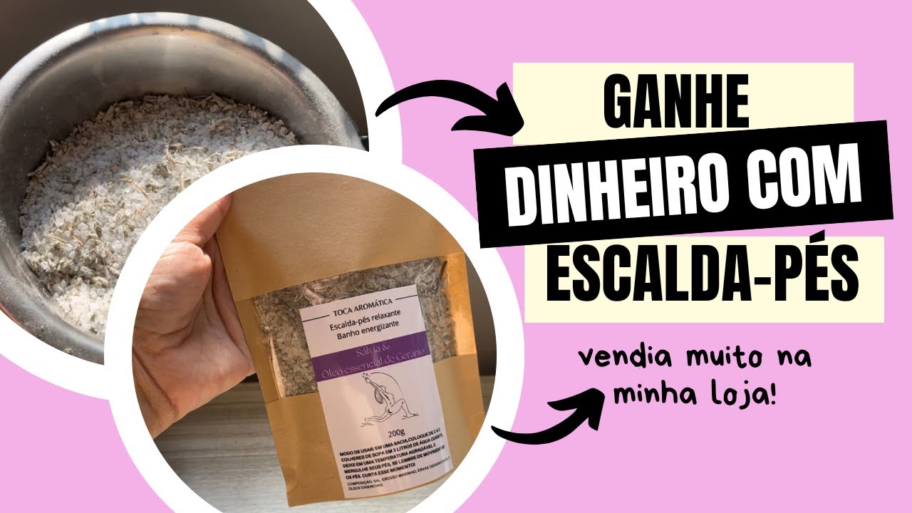RENDA EXTRA | ENSINEI meu escalda-pés | com sugestão de preço para venda | FAÇA E VENDA MUITO!