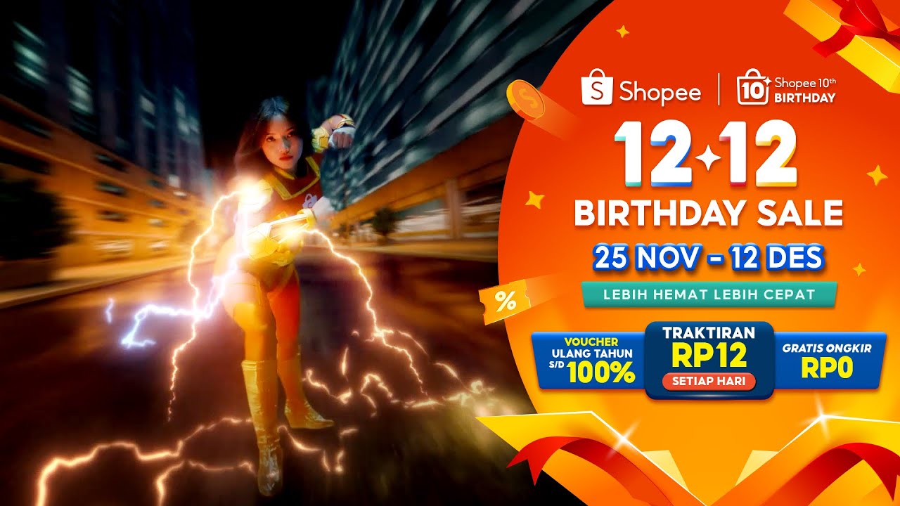 Traktiran RP12 Setiap Hari & Banyak Promo Lainnya di Shopee 12.12 Birthday Sale, 25 Nov - 12 Des!