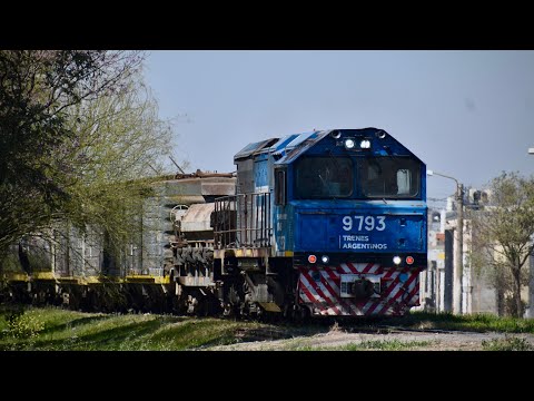 9003/9793-TAC(LB)-Tren a muy buena velocidad por la curva del cementerio de San Francisco!🚂