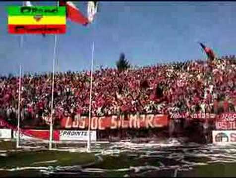 "Aguante Ñublense" Barra: Los REDiablos &bull; Club: Ñublense