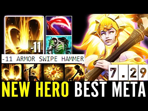 7.29 DawnBreaker BEST META!!! Desolator + Assault -11 ARMOR SWIPE HAMMER Top Rank Dota 2 Pro Guide