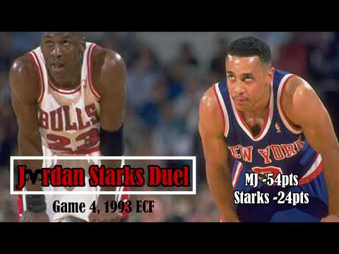 The Michael Jordan, John Starks Duel ~1993ECF Game 4