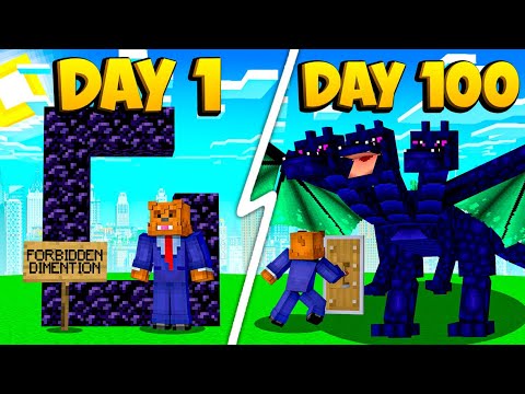 I Survived 100 Days In Minecraft Twilight Forest Plus