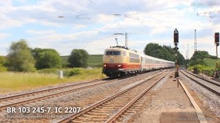 preview picture of video 'DB BR 103 245-7, IC 2206 | [GER] Otting-Weilheim, 16.06.2014'