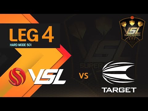 VSL Darts Super Match Week 1 - VSL vs Target Match 1 Leg 4 HARD MODE 501 (손현준 vs 최경태)