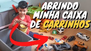 ABRINDO MINHA CAIXA DE CARRINHOS [HOT WHEELS]