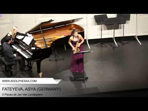 Dinant  2014   Fateyeva, Asya   3 Pieces by Jan Van Landeghem