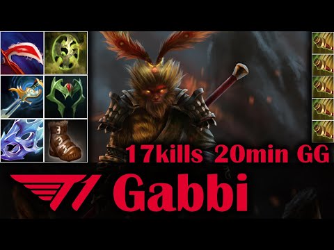 🔥 EZ CARRY - T1.Gabbi - Monkey King - 17kills 20min GG - Dota 2 Pro Game Highlights