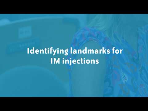 Administering an IM injection using the Z track method