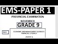 2025 EMS GRADE 9 P 1 MEMO TERM 4 EMS THUNDEREDUC GRADE 9 EMS NOVEMBER EXAMS FINANCIAL LITERACY
