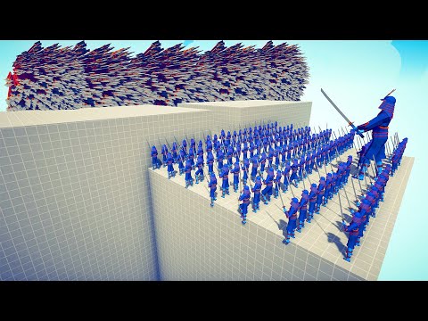 100x SAMURAI + GIANT SAMURAI vs EVERY GOD - Totally Accurate Battle Simulator TABS