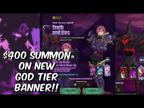 $400 SUMMON FOR RED GOWTHER AND GALAND! - NEW GLOBAL DOUBLE BANNER! - Seven Deadly Sins: Grand Cross