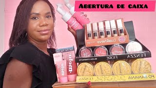 abertura de caixa reposições e novidades para loja de maquiagem!