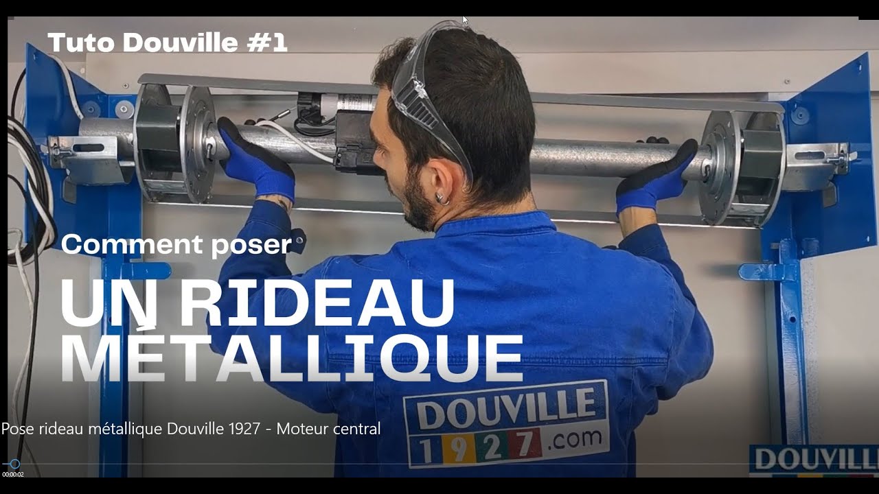 Pose d'un Rideau métallique Douville 1927 -  Tutoriel complet pour le montage d'un rideau motorisé