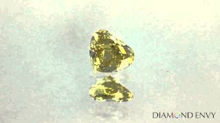 0.56 Carat Fancy Vivid Yellow SI1 Heart Shaped Diamond