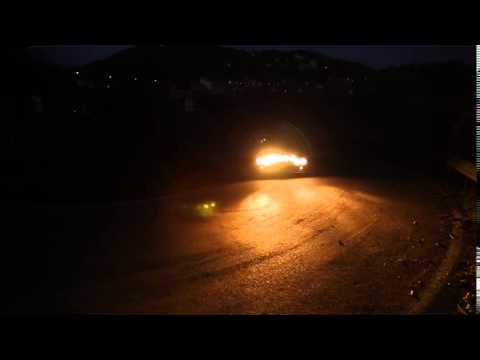 Spettacolari immagini notturne a Bajardo della prima giornata del 63° Rallye di Sanremo