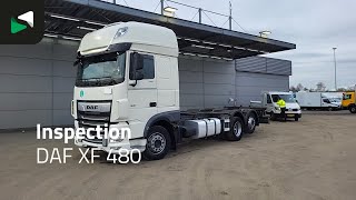 تریلی مخصوص حمل کانتینر DAF XF 480 6X2 FAN Retarder Lift+Steering Axle Full Air Euro 6 | تصویر 4 - Autoline