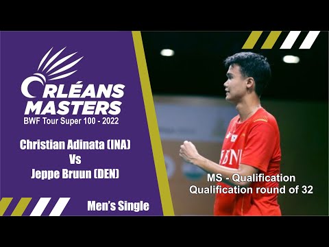 Christian Adinata Vs Jeppe Bruun #OrleansMasters2022 #OrleansMasters #Badminton #BWFTourSuper100