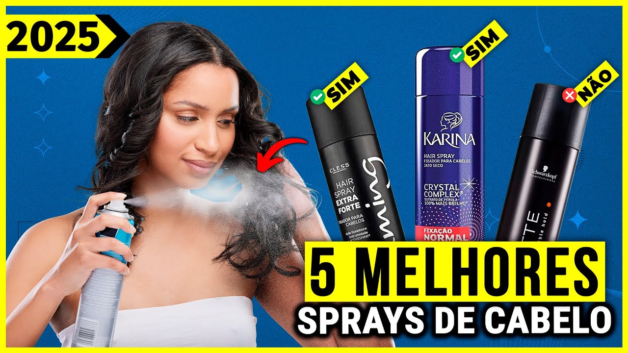 Assistir no YouTube: Os 5 melhores sprays fixadores de cabelo de 2025 - 123 Beleza
