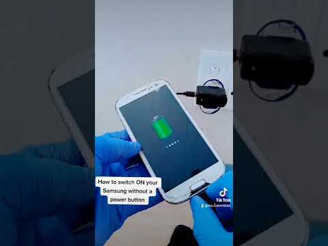 how to switch ON your Samsung without a power button