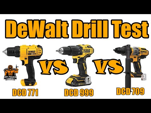 Dewalt DCD771 VS DCD999 VS DCD709 Real Life Test & Review (Power Tools)
