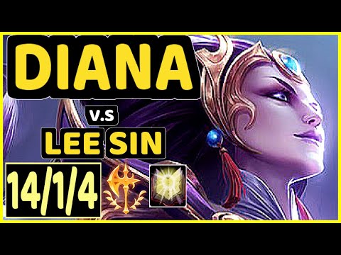 HY0G4 (DIANA) vs LEE SIN - 14/1/4 KDA JUNGLE CHALLENGER GAMEPLAY - BR