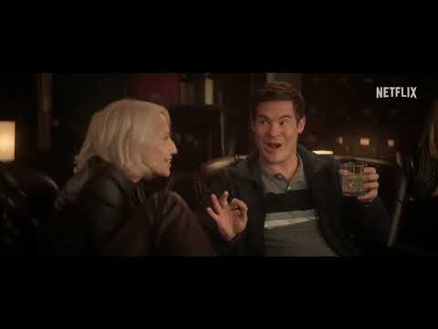 The Out-Laws 2023 official trailer still of Owen and Parker, teasing the film’s rom-heist tone and needle-drops