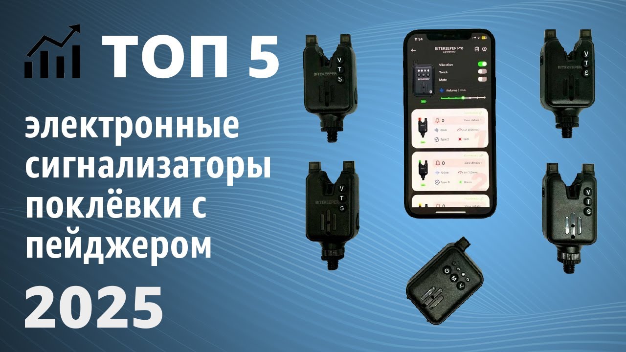 ТОП—5. Лучшие электронные сигнализаторы поклёвки с пейджером [фидер, донная]. Рейтинг 2025 года!