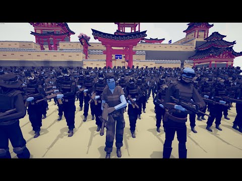200x SWAT ATTACK SAMURAI CASTLE  - Totally Accurate Battle Simulator TABS