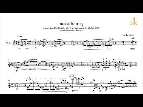 non-whispering. Mert Kocadayı, Muhammedjan Sharipov