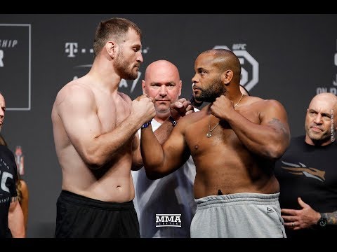 Stipe Miocic vs. Daniel Cormier UFC 226 Weigh-In Staredown - MMA Fighting