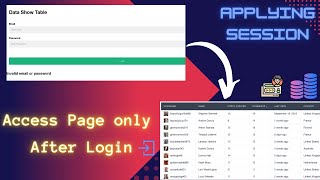 How to Display print user name after login using with session in PHP | display page after login