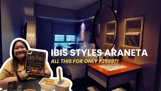 Staycation at IBIS Styles Araneta for ONLY ₱2599!