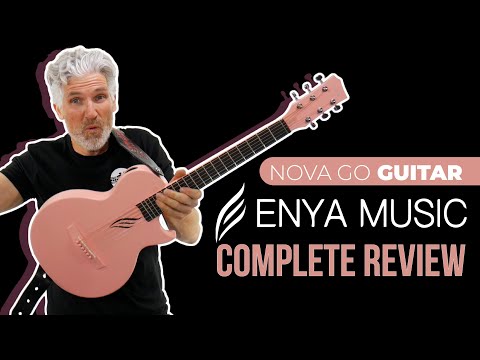 Enya NOVA GO White Acoustic Guitar "Moonlight" image 4
