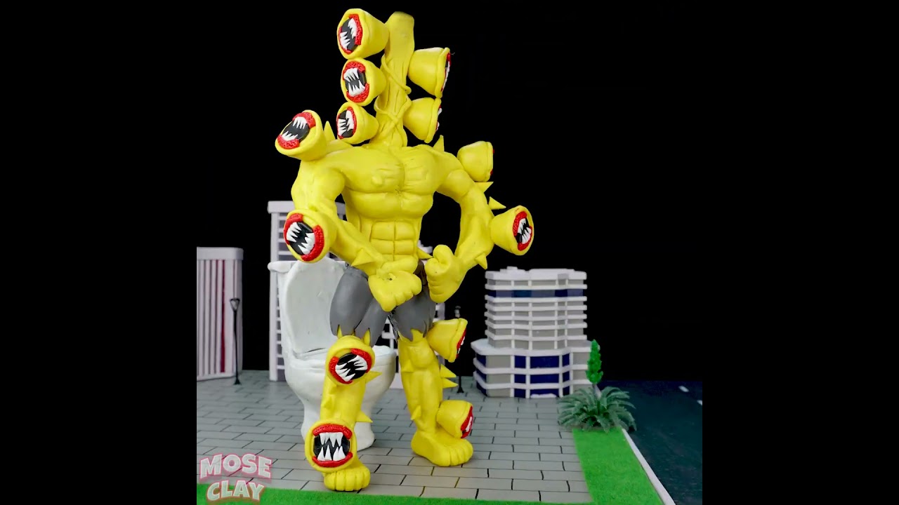 😬ALL SIREN HEAD + HULK ( Lvl 999 gold - Light head - TV head - Toilet ) | Trevor Henderson with Clay