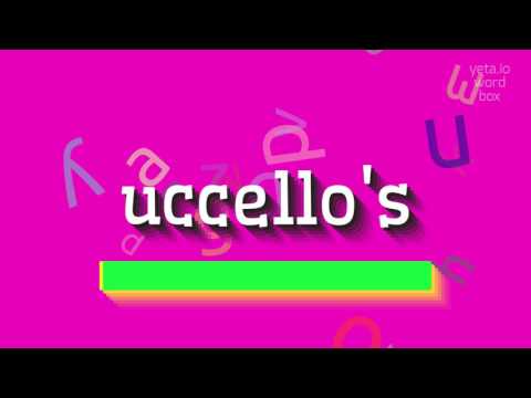 How to say "uccello's"! (High Quality Voices)