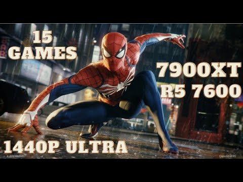 Ryzen 5 7600 + RX 7900XT | Test in 15 games | 1440p Native Ultra settings