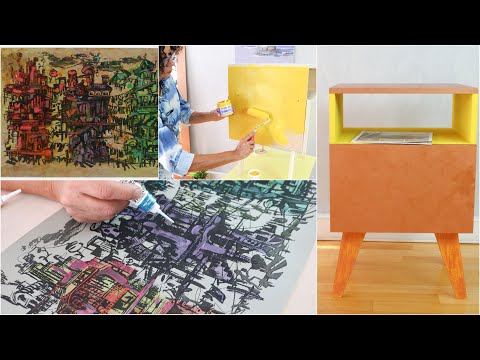ManosalaObraTv 2019 Programa 24 - Pintar Muebles - Mixed Media - Tecnica Mixta