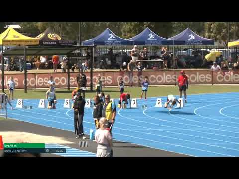Boys U14 100m Heat 4: 2025/26 State Combined Event Championships