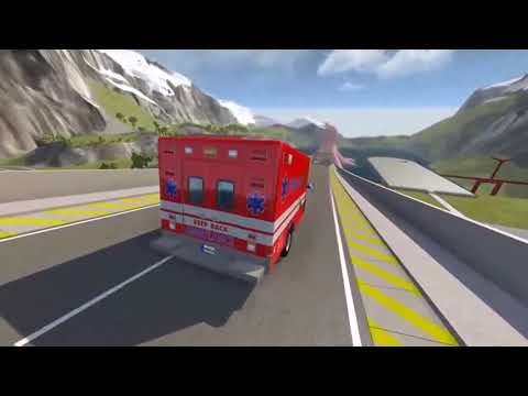 BeamNG drive/ Giant Water Vortex/ Cars Speed Jumping