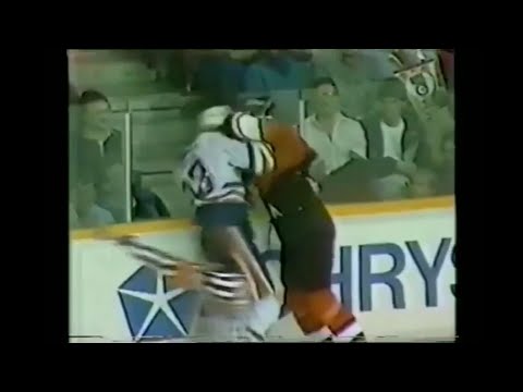 Flyers - Oilers rough stuff 3/2/86