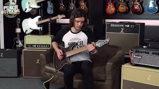 Video thumbnail for Mayones Regius Core 7 Baritone Curly Redwood by The Peach Boutique