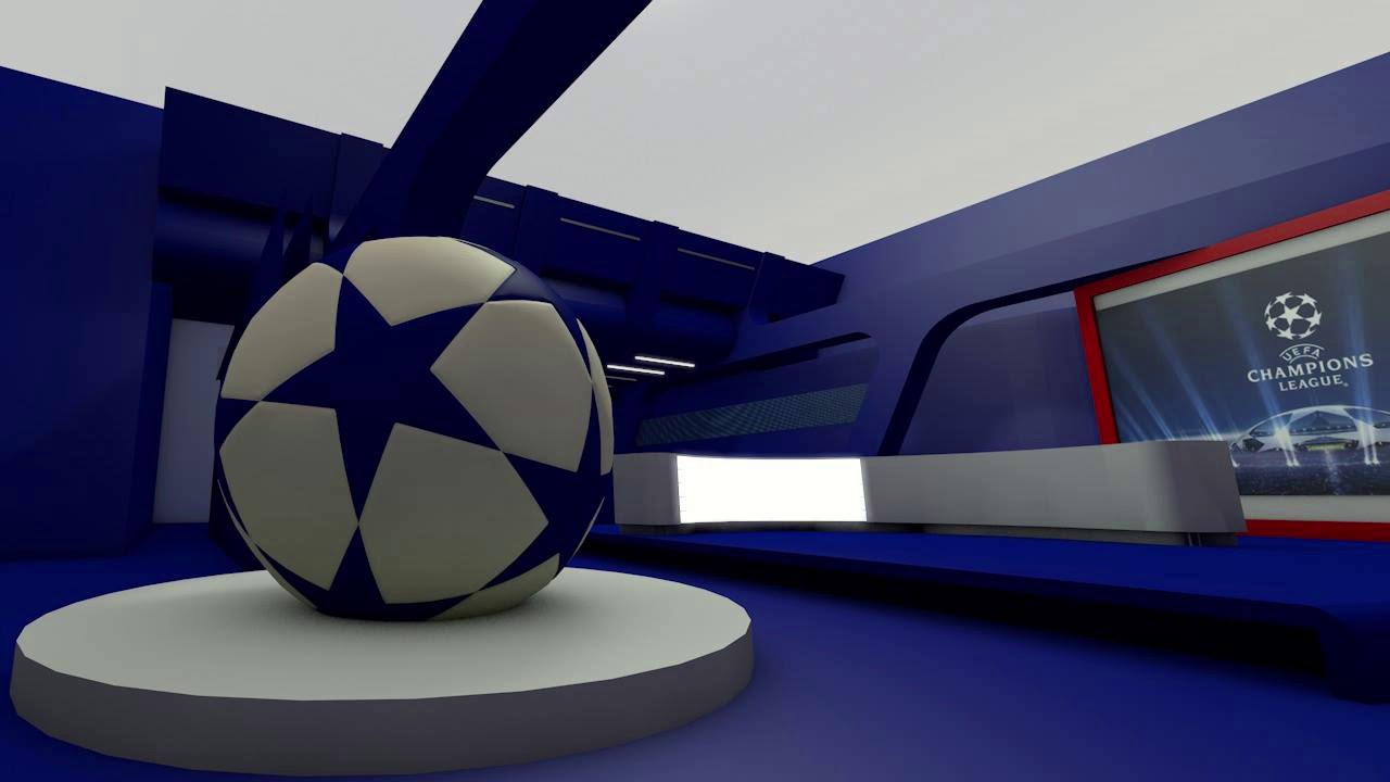 plateau studio tv - modeling 3D