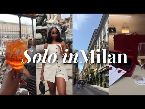 SOLO TRIP TO MILAN ITALY 2024| luxury shopping, viral spa, new friends, city tour| THE DESSY RAY WAY